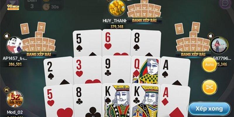 Đa dạng loại hình game bài 98WIN khác nhau cho khách hàng lựa chọn